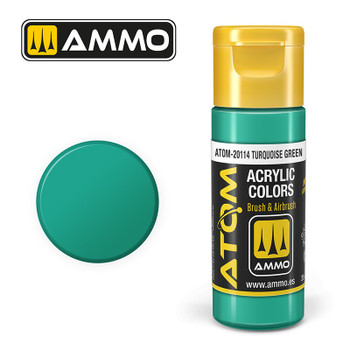 AMMO by Mig Jimenez ATOM-20114 17mL ATOM Atom Color Turquoise Grn