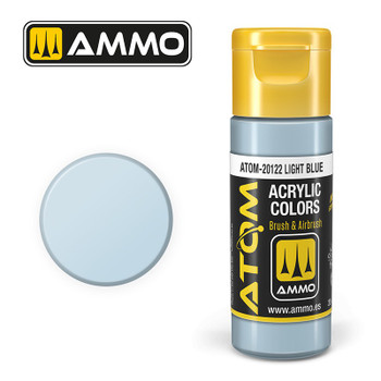 AMMO by Mig Jimenez ATOM-20122 Atom Color paint 17mL ATOM Atom Color Light Blue