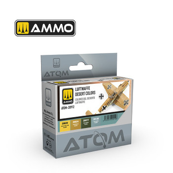 AMMO by Mig Jimenez ATOM-20912 17mL ATOM Luftwaffe Desert Clrs Set
