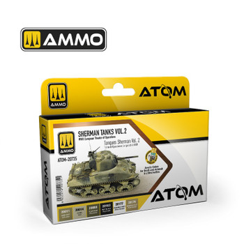 AMMO by Mig Jimenez ATOM-20735 Atom Color paint 17mL ATOM Sherman Tanks Vol. 2