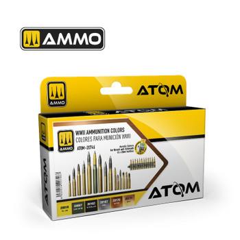 AMMO by Mig Jimenez ATOM-20746 Atom Color paint 17mL ATOM WWII Ammunition Colors