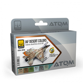 AMMO by Mig Jimenez ATOM-20938 17mL ATOM Atom Iaf Desert Clrs Set