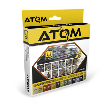 AMMO by Mig Jimenez ATOM-20745 Atom Color paint 17mL ATOM German WWII Acc. Set