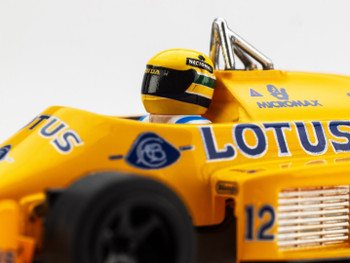 AFX 22114 HO 1987 Lotus 99T Senna F1 Yellow/Blue Mega G+ Slot Car 1/64 Scale