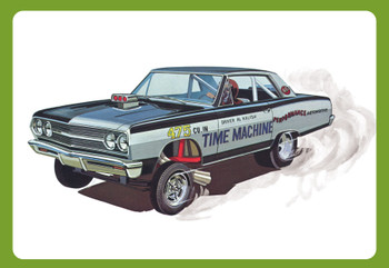 AMT 1302 1:25 Scale 1965 Chevy Chevelle AWB Time Machine Plastic Model Kit