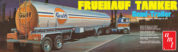 AMT 1354 1:25 Scale Fruehauf Tanker Gulf Collectible Plastic Model Kit
