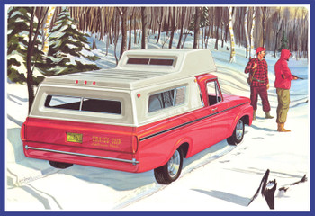 AMT 1412 1:25 Scale 1963 Ford F-100 Camper Pickup Collectible Plastic Model Kit