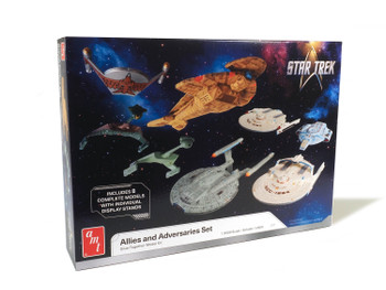 AMT 1443 1:2500 Scale Star Trek Adversaries & Allies Ship Set Plastic Model Kit