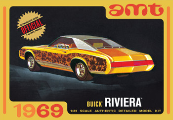 AMT 1486 1:25 Scale 1969 Buick Riviera Collectible Hobby Plastic Model Kit