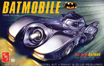AMT 1504 1:25 Scale 1989 Batmobile w/Seated Batman Figure Plastic Model Kit