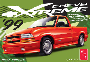AMT 1514 1:25 Scale 1999 Chevy S-10 Xtreme Pickup Collectible Plastic Model Kit