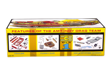 AMT 1520 Indy Drag Combo (Chevy II Wagon, Funny Car and Trailer) Model Kit