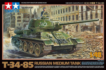 Tamiya 32599 1:48 Scale Russian Medium Tank T34/85 Plastic Model Kit
