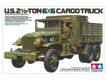 Tamiya 35218 1:35 Scale US 2.5 Ton 6X6 Cargo Truck Plastic Model Kit