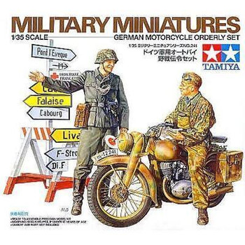Tamiya 35241 1:35 Scale German Motorcycle Orderly Set Plastic Model Kit