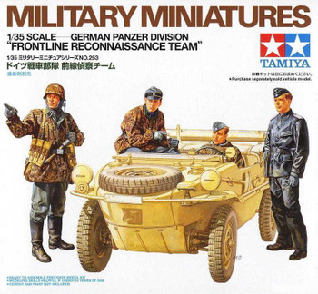 Tamiya 35253 1:35 Scale Schwimmwagen Figure Set Plastic Model Figure Kit