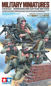 Tamiya 35386 1:35 Scale German Machine Gun Team Set Plastic Model Kit