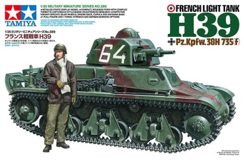 Tamiya 35389 1:35 Scale French Light Tank H39 Plastic Model Kit Display