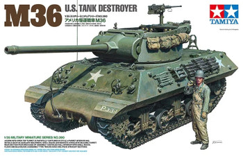 Tamiya 35390 1:35 Scale US Tank Destroyer M36 Plastic Model Kit Display