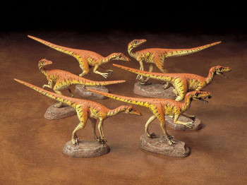 Tamiya 60105 1:35 Scale Velociraptors Diorama Set "Pack of Six" Plastic Model