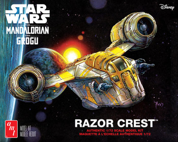 AMT 1561 1:72 Star Wars Razor Crest The Mandalorian & Grogu Plastic Model Kit