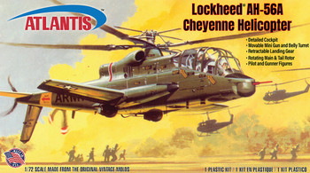 Atlantis A506 1:72 Lockheed AH-56A Cheyenne Attack Helicopter Plastic Model Kit