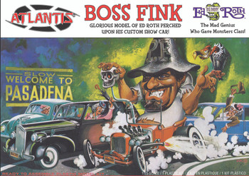 Atlantis H1271 1:25 Ed Roth Boss Fink Show Rod Plastic Model Kit with Figure