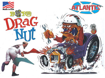 Atlantis H1303 1:25 Ed Roth Drag Nut Hot Rod Plastic Model Kit with Figure