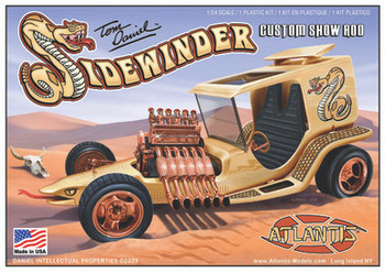 Atlantis M2210 1:24 Tom Daniel Sidewinder Custom Show Rod Plastic Model Kit