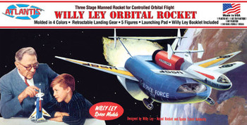 Atlantis M46 1:193 Willy Ley Orbital Rocket with Landing Gear Plastic Model Kit