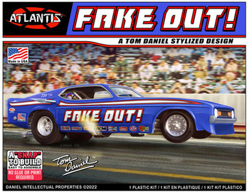 Atlantis M8275 1:32 Tom Daniel Fake Out Funny Car Snap Plastic Model Kit