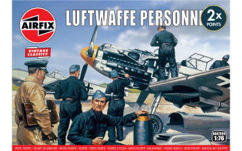 Airfix A00755V 1:76 Luftwaffe Personnel Military Collectible Plastic Model Kit