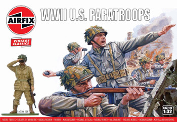 Airfix A02711V 1:32 WWII US Paratroops Military Collectible Plastic Model Kit