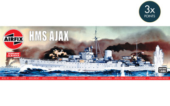 Airfix A03204V 1:600 HMS Ajax Military Collectible Hobby Plastic Model Kit
