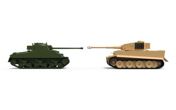 Airfix A50186 1:72 Tiger 1 vs Sherman Firefly Tank Gift Set Plastic Model Kit
