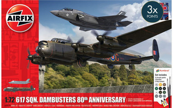 Airfix A50191 1:72 Dambusters 80th Anniversary Lancaster Gift Set Plastic Model