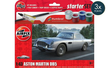 Airfix A55011 1:43 Aston Martin DBR1 Sports Car Starter Set Plastic Model Kit