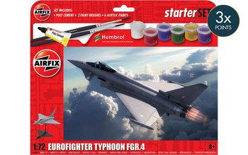 Airfix A55016 1:72 Eurofighter Typhoon Jet Starter Set Plastic Model Kit