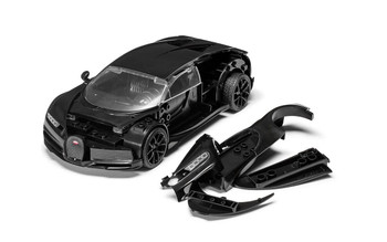 Airfix J6025 Bugatti Chiron QUICKBUILD Black Plastic Model Kit Hobby Collectible