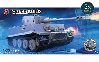 Airfix J6041 Tiger 1 Heavy Tank QUICKBUILD Plastic Model Kit Hobby Collectible