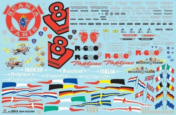 Italeri 3854 1:24 Truck Accessories Set II Plastic Model Kit Detail Parts