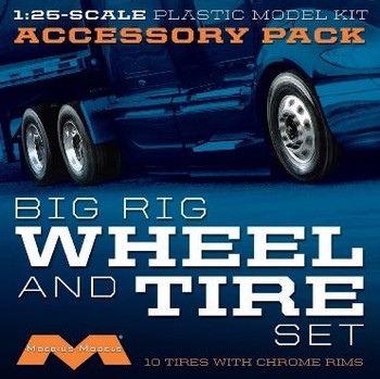 Moebius 1010 1:25 Semi Wheels-Tires Plastic Model Kit Hobby Collectible
