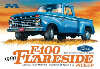 Moebius 1232 1:25 1966 Ford F-100 Flareside Pickup Plastic Model Kit Hobby