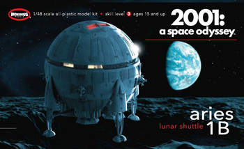 Moebius 2001-7 1:48 Aries 1B Lunar Shuttle Plastic Model Kit Hobby Collectible