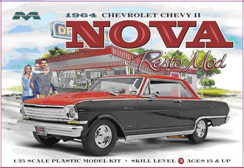 Moebius 2321 1:25 1964 Chevy II Nova Resto Mod Plastic Model Kit Hobby