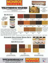 Monroe Models 984 AIM Weathering Wash White Wash 4 oz Model Railroad Scenery
