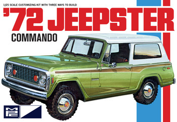 MPC 1021 1:25 1972 Jeepster Commando Plastic Model Kit Hobby Collectible