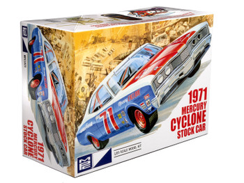 MPC 1023 1:25 1971 Mercury Cyclone Stock Car Plastic Model Kit Hobby Collectible