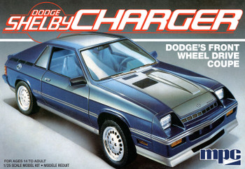 MPC 987 1:25 1986 Dodge Shelby Charger Plastic Model Kit Hobby Collectible