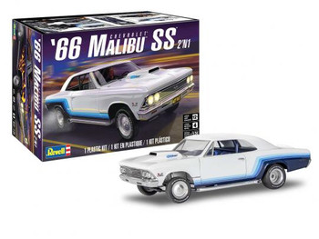 Revell 854520 1:24 1966 Chevrolet Malibu SS 2N1 Stock Custom Plastic Model Kit